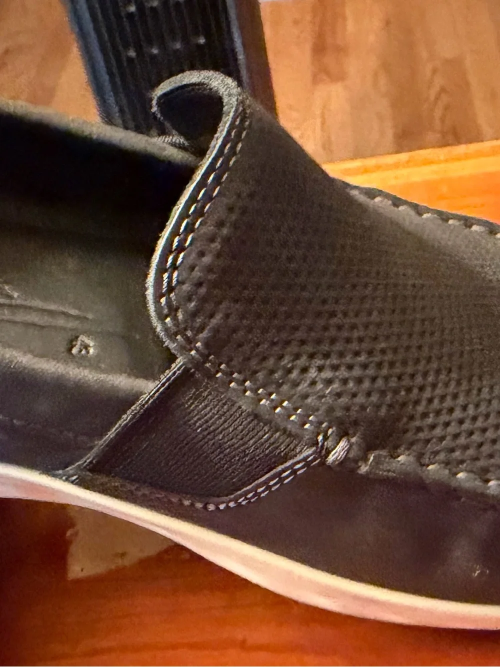 Ecco Black Slip-On Driving Loafers